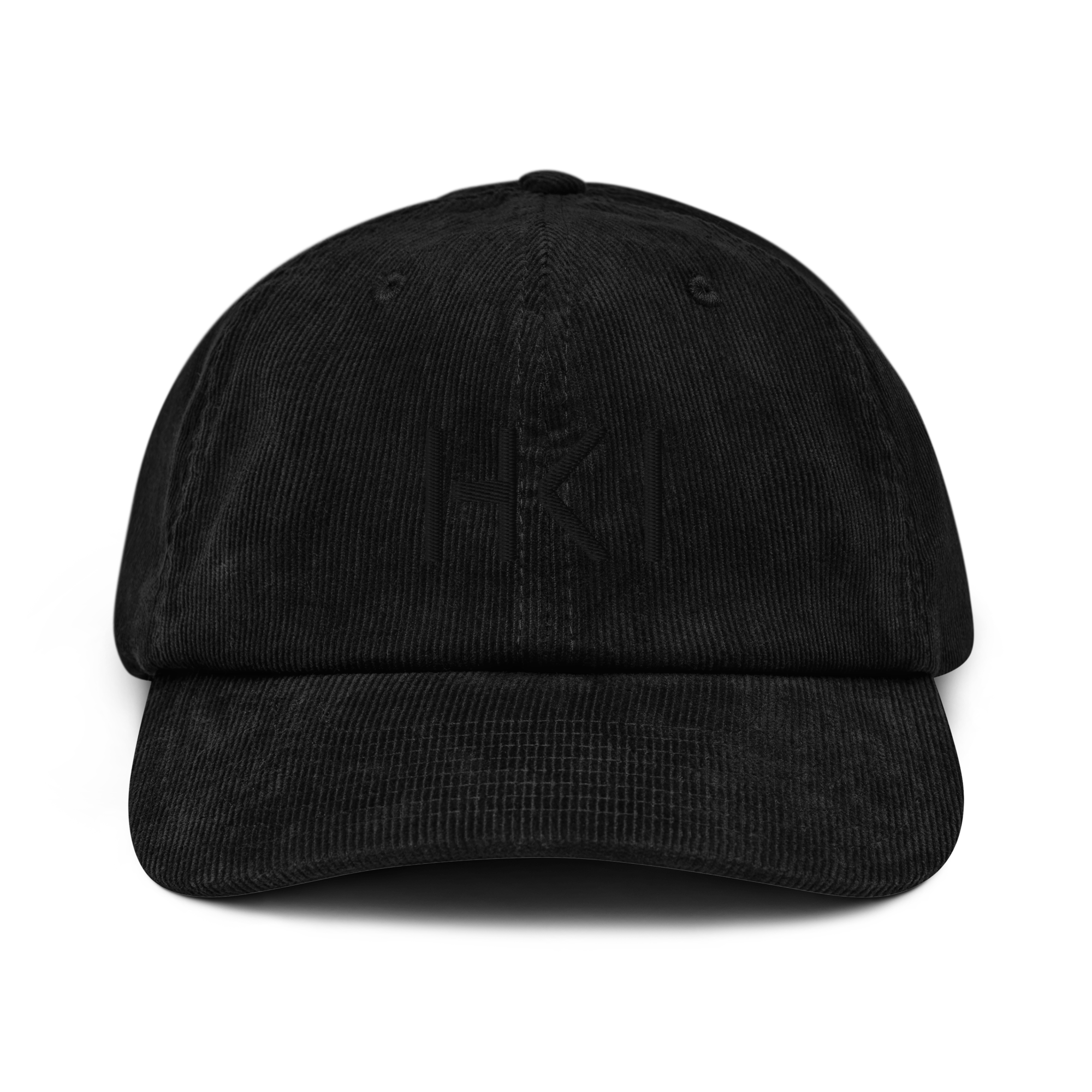 HKI Corduroy Cap (Black Text)