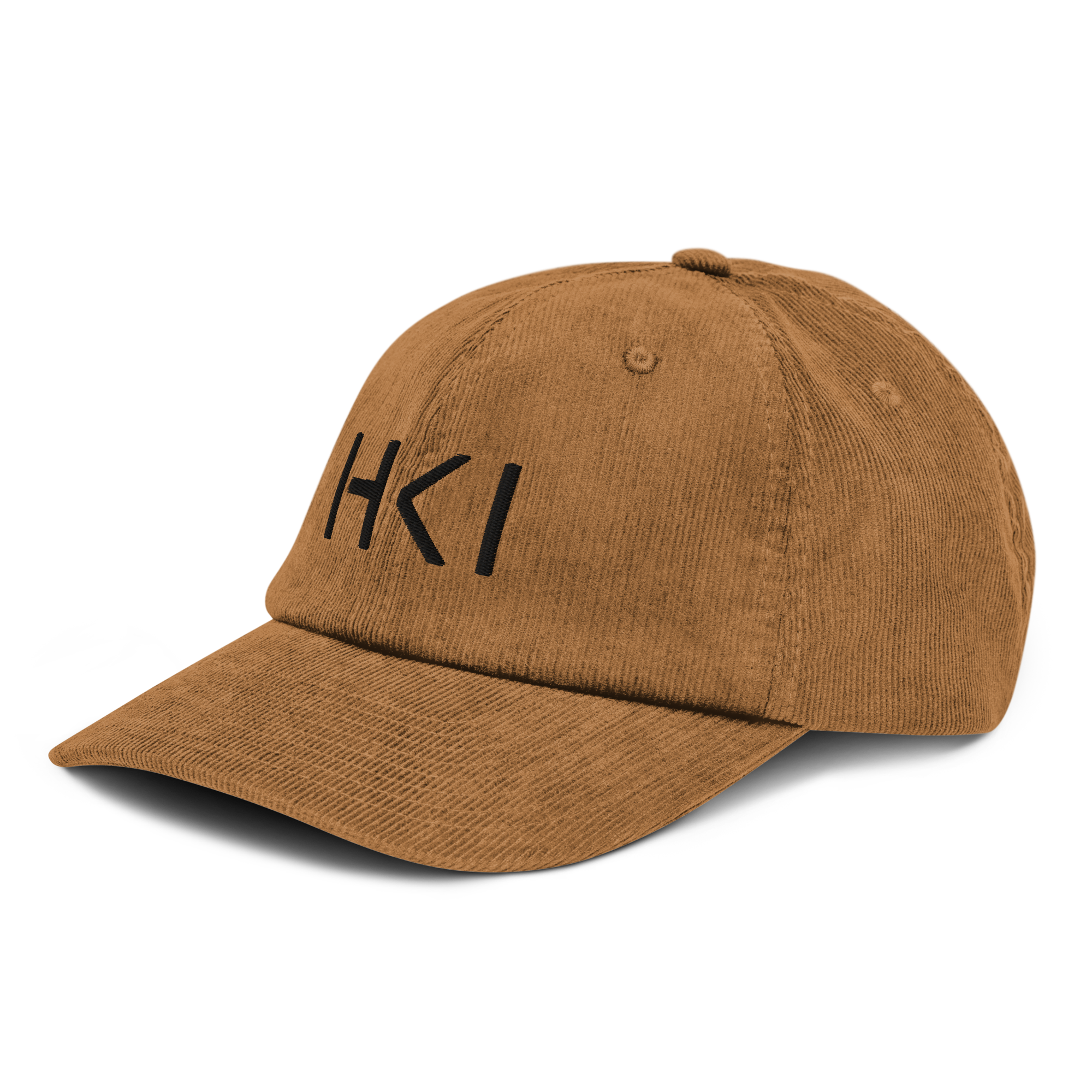 HKI Corduroy Cap (Black Text)