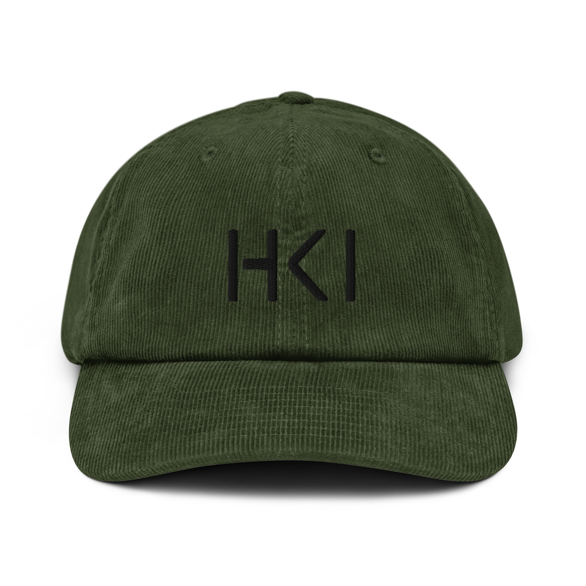 HKI Corduroy Cap (Black Text)
