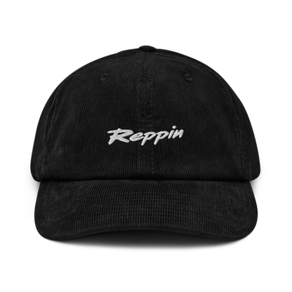 Black GRANI Corduroy Cap (Reppin Up Front), Kauniainen, Finland | Reppin® - Wear you're from, wherever you go.